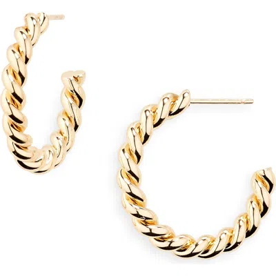 Nordstrom Rack Twist Hoop Earrings In Gold