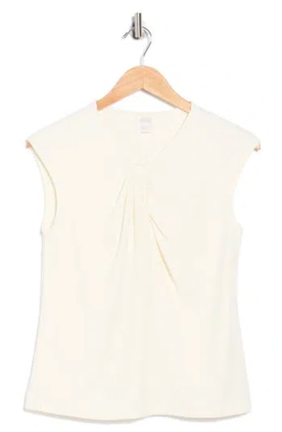 Nordstrom Rack Twist Neck Cap Sleeve T-shirt In Neutral