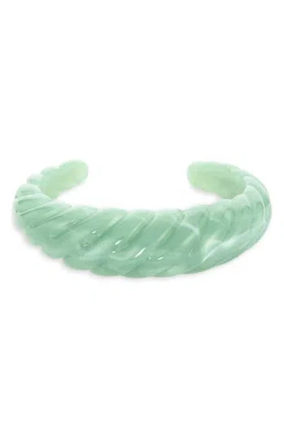 Nordstrom Rack Twisted Acrylic Cuff Bracelet In Green