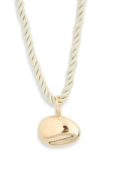 Nordstrom Rack Twisted Cord Sculpted Pendant Necklace In Gold