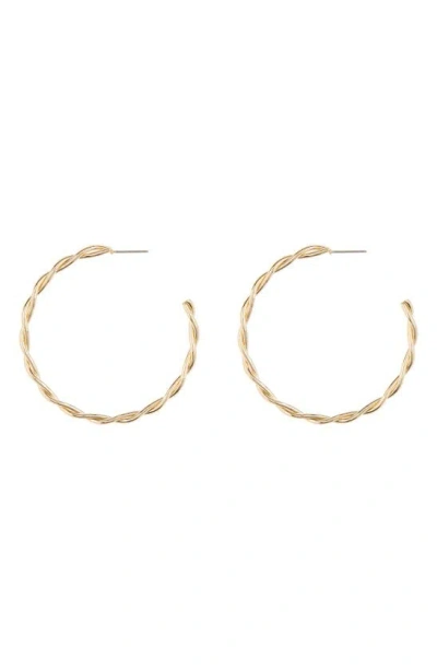 Nordstrom Rack Twisted Hoop Earrings In Gold