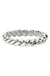 Nordstrom Rack Twisted Stretch Bracelet In Silver