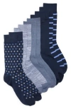 Nordstrom Rack Ultrasoft 5-pack Assorted Dress Socks In Multi