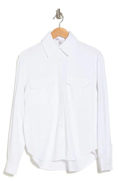 Nordstrom Rack Utility Long Sleeve Button-up Shirt In White
