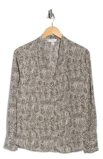 Nordstrom Rack V-neck Long Sleeve Top In Multi