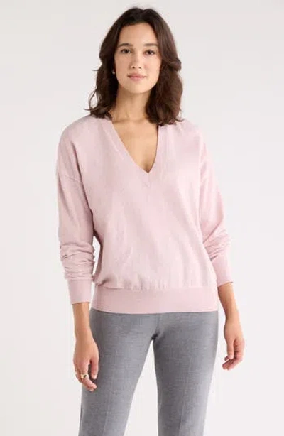 Nordstrom Rack V-neck Pullover Sweater In Purple