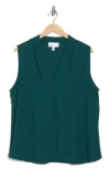 Nordstrom Rack V-neck Shell In Green Ponderosa