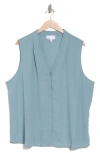 Nordstrom Rack V-neck Shell In Grey Mineral