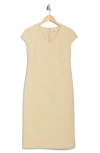 Nordstrom Rack V-neck Shift Dress In Yellow Mist