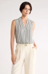 Nordstrom Rack V-neck Sleeveless Woven Shell Top