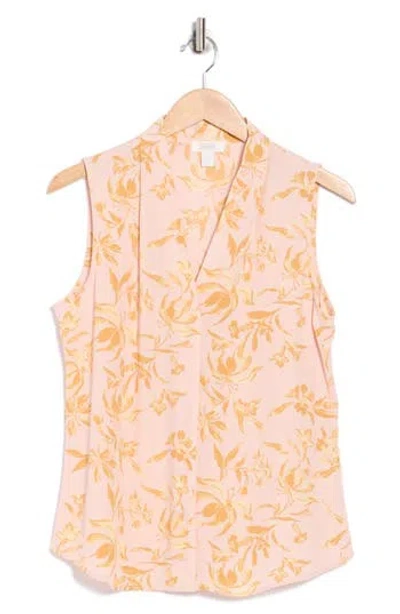 Nordstrom Rack V-neck Sleeveless Woven Shell Top In Pink