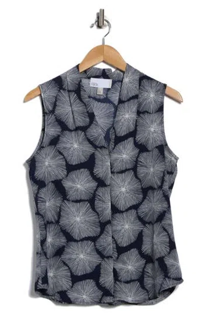 Nordstrom Rack V-neck Sleeveless Woven Shell Top In Multi