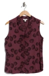 Nordstrom Rack V-neck Sleeveless Woven Shell Top In Multi