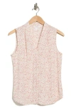 Nordstrom Rack V-neck Sleeveless Woven Shell Top In Pink