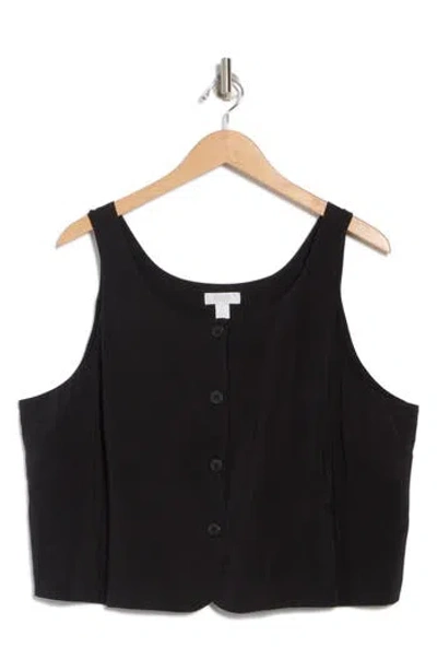 Nordstrom Rack Vest Top In Black