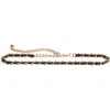 Nordstrom Rack Vivienne Drape Chain Belt In Black