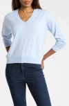 Nordstrom Rack V-neck Pullover Sweater In Blue Strata