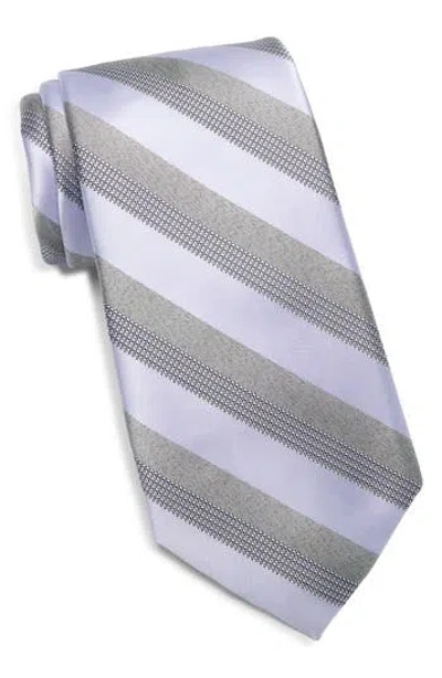 Nordstrom Rack Warren Stripe Cotton Tie In Purple