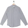 Nordstrom Rack Washed Poplin Long Sleeve Button-down Shirt In Blue Skyway Lattice Gingham