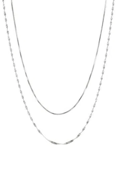 Nordstrom Rack Waterproof Double Layer Chain Necklace