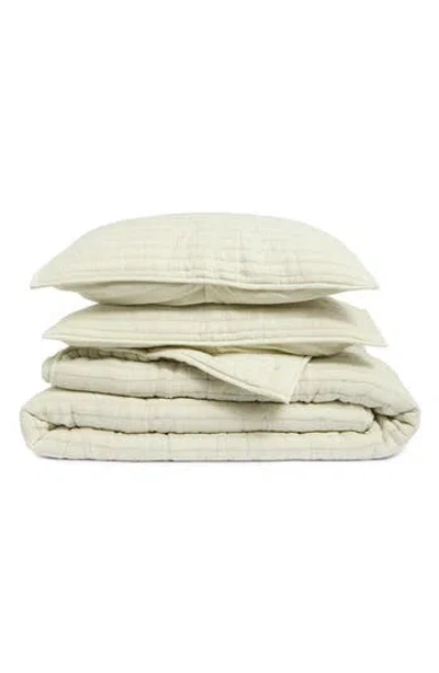 Nordstrom Rack Wave Stitch Quilt Set In Green