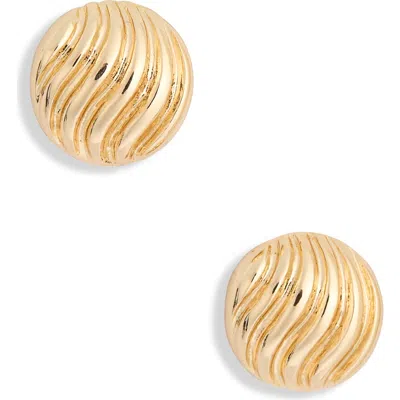 Nordstrom Rack Wave Stud Earrings In Gold
