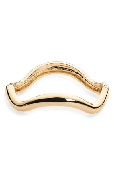 Nordstrom Rack Wavy Hinge Bracelet In Gold