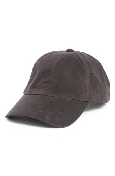 Nordstrom Rack Waxed Canvas Baseball Cap In Gold
