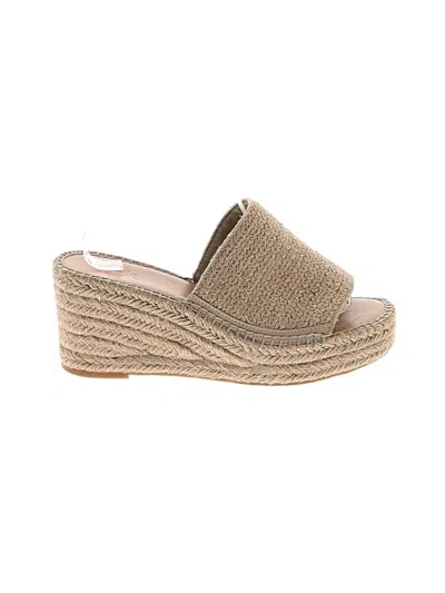 Pre-owned Nordstrom Rack Wedges In Tan