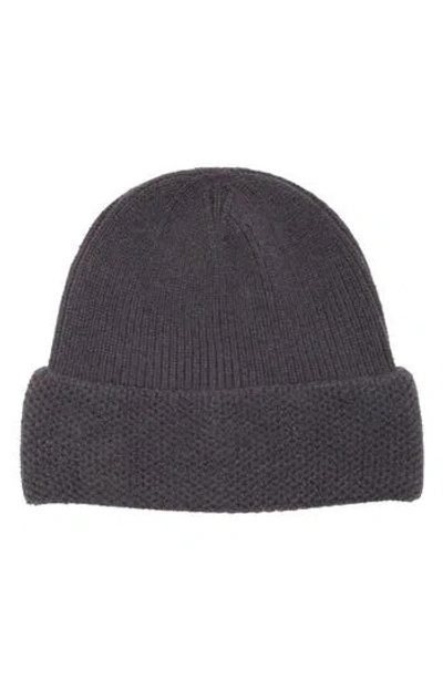 Nordstrom Rack Wide Cuff Beanie In Grey Stonehenge