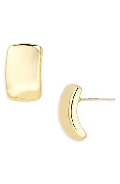 Nordstrom Rack Wide Curve Stud Earrings In Gold
