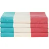 Nordstrom Rack Wide Stripe 4-piece Beach Towel Set In Pink Dune