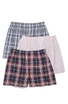 Nordstrom Rack Woven Boxer In Navy Danville Plaid Multi
