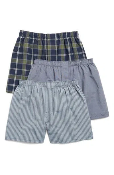 Nordstrom Rack Woven Boxer In Navy Jolly Tartan Multi