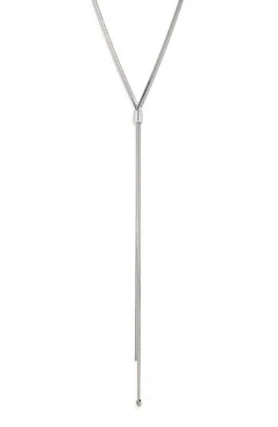 Nordstrom Rack Y-drop Chain Necklace In Metallic