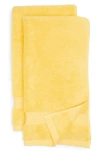 Nordstrom Rack Zero Twist 2-pack Cotton Hand Towels In Yellow