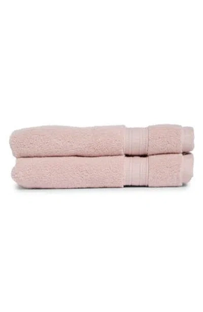 Nordstrom Rack Zero Twist 2-pack Cotton Hand Towels In Pink