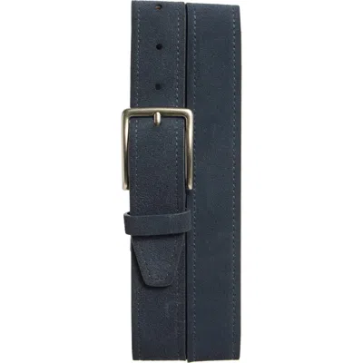 Nordstrom Rack Zion Suede Belt In Blue