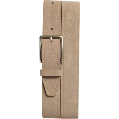 Nordstrom Rack Zion Suede Belt In Brown