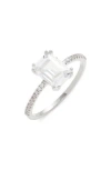 Nordstrom Radiant Cubic Zirconia Ring In Silver