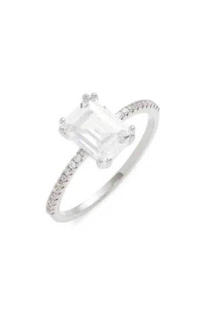 Nordstrom Radiant Cubic Zirconia Ring In Silver