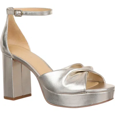 Nordstrom Rava Ankle Strap Platform Sandal In Gold