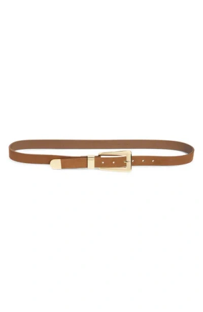 Nordstrom Reese Leather Belt In Brown