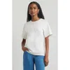 Nordstrom Relaxed Fit Pima Cotton Crewneck T-shirt In White