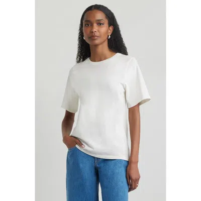 Nordstrom Relaxed Fit Pima Cotton Crewneck T-shirt In White