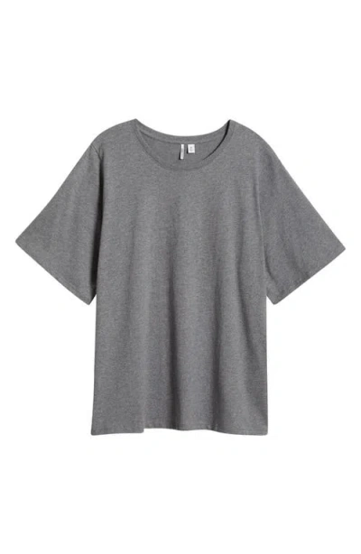Nordstrom Relaxed Fit Pima Cotton Crewneck T-shirt In Grey Dark Heather