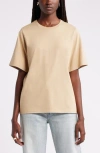 Nordstrom Relaxed Fit Pima Cotton Crewneck T-shirt In Tan Travertine