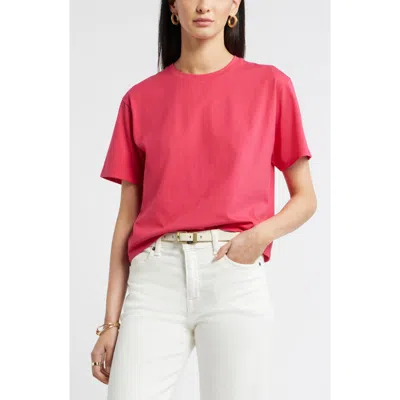 Nordstrom Relaxed Fit Pima Cotton Crewneck T-shirt In Brown