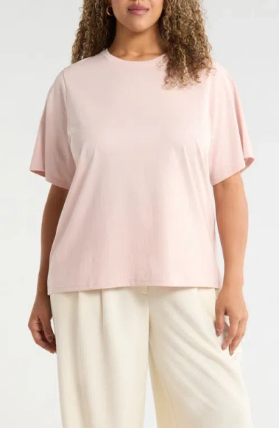 Nordstrom Relaxed Fit Pima Cotton Crewneck T-shirt In Pink