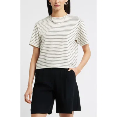 Nordstrom Relaxed Fit Pima Cotton Crewneck T-shirt In White